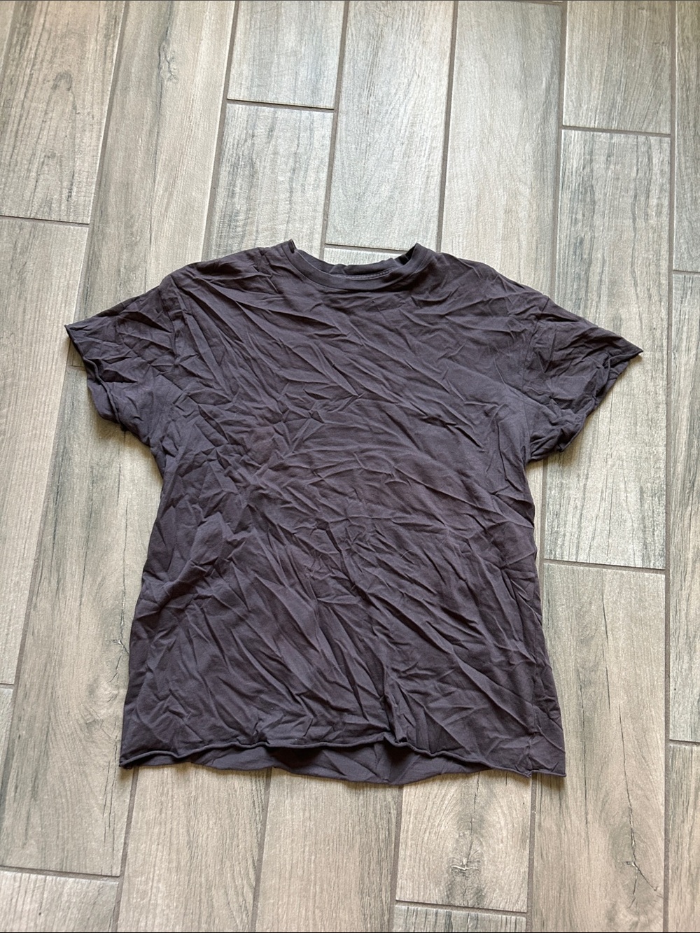 Essential Women's Crew Neck Tee - Charcoal Black